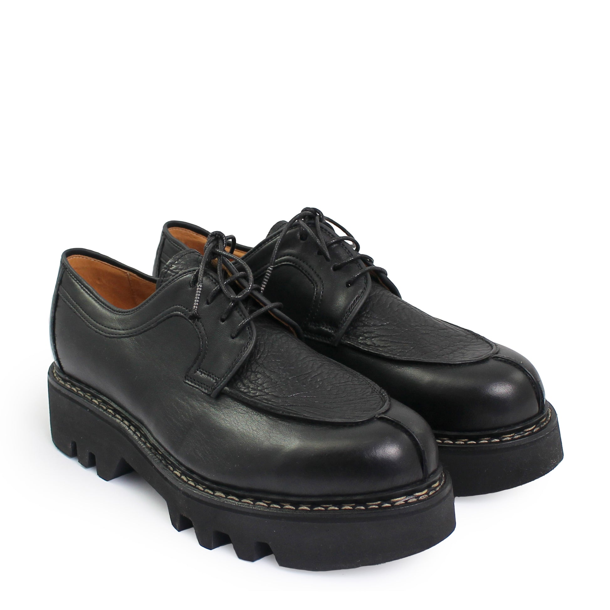 Rosa Mosa lace-up black leather welted vibram shoe