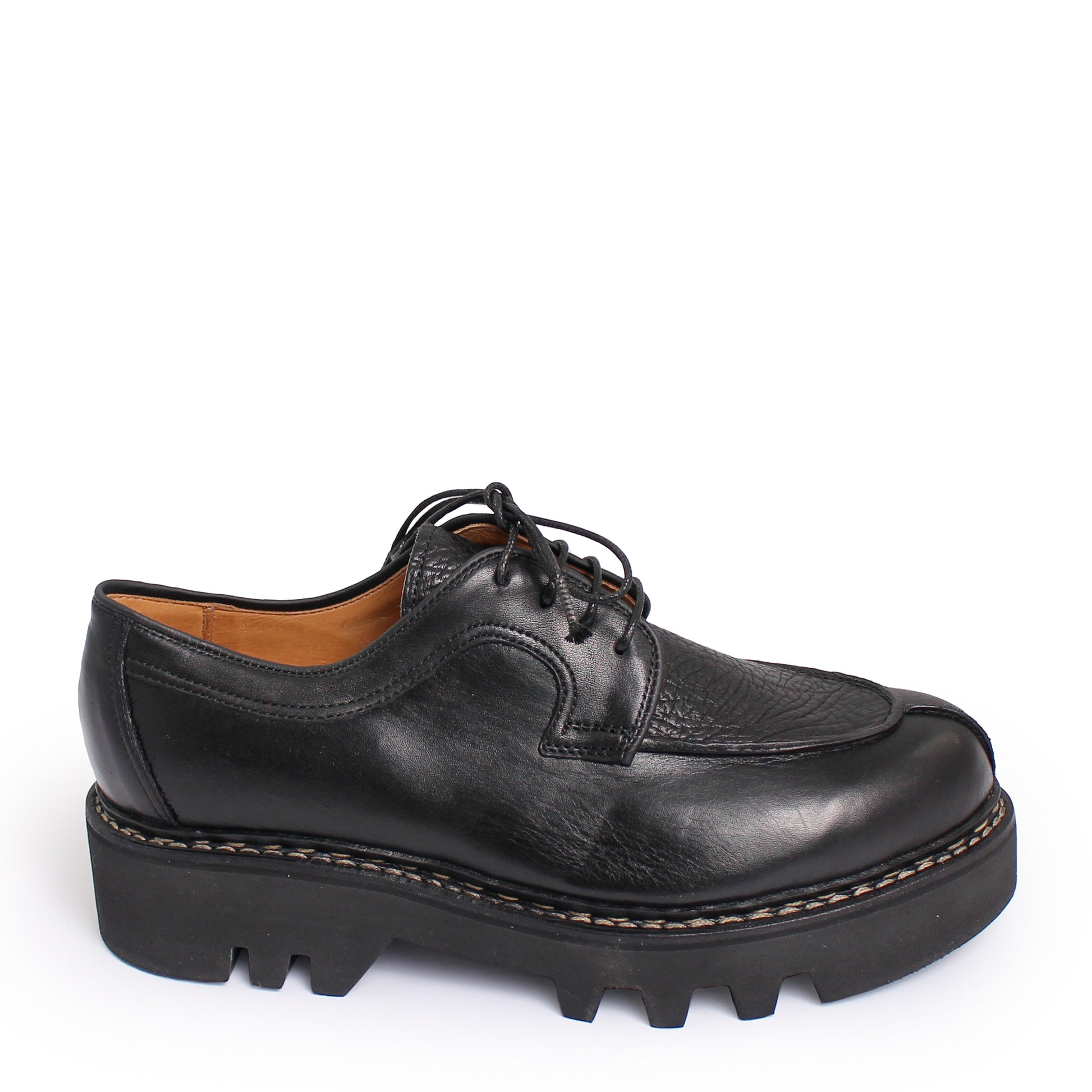 Rosa Mosa lace-up black leather welted vibram shoe