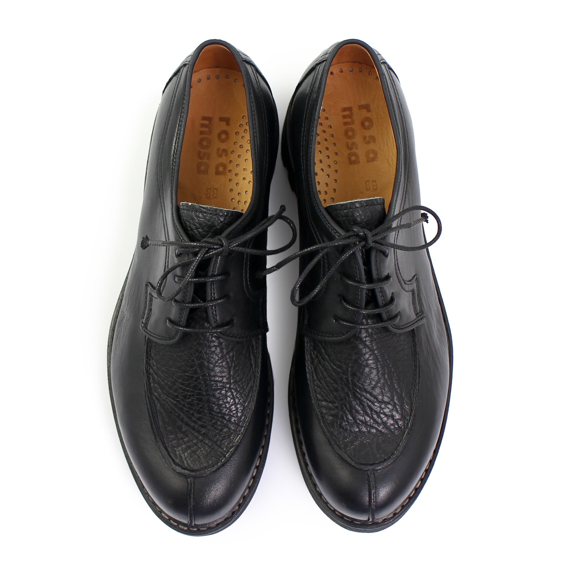 Rosa Mosa lace-up black leather welted vibram shoe