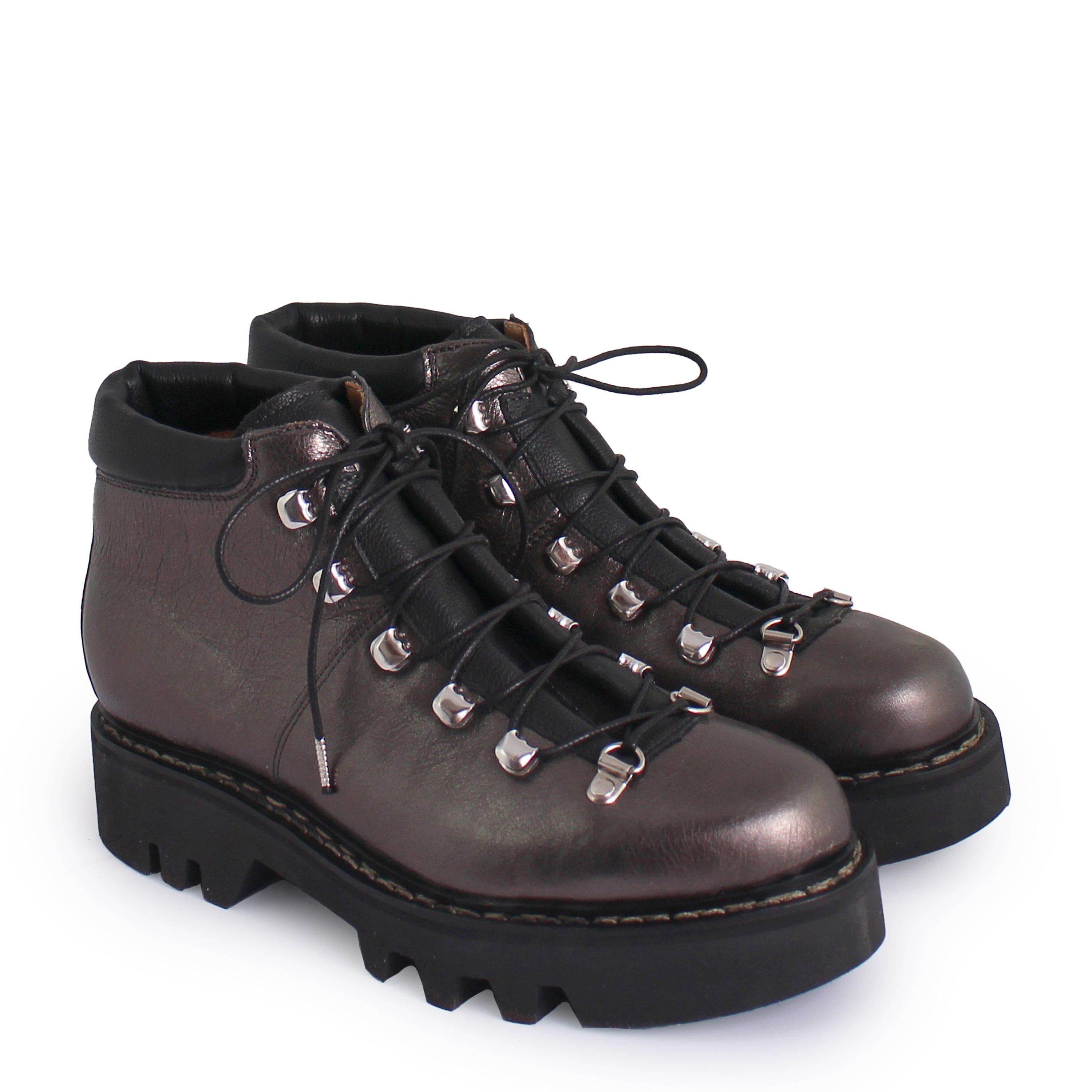 Rosa Mosa Similaun dark metallic leather hiking welted boot